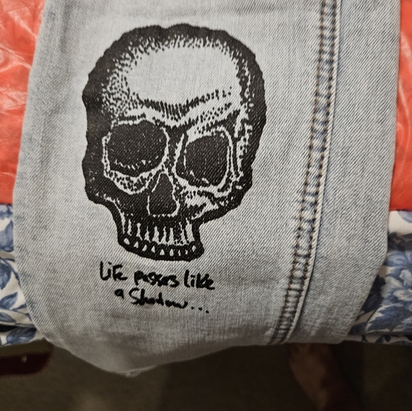 Rogue Other - Rogue Printed Light Wash Skinny Jean 34 Waist